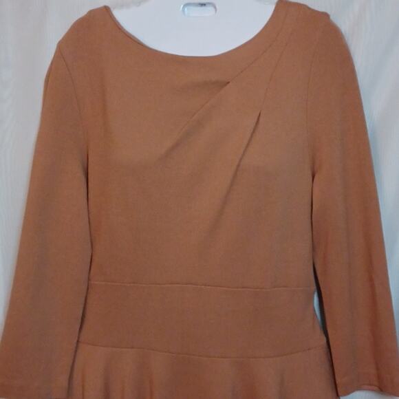 ASOS Women's Fit & Flare Peach Skater Midi Dress. Size 12 - Picture 3 of 9